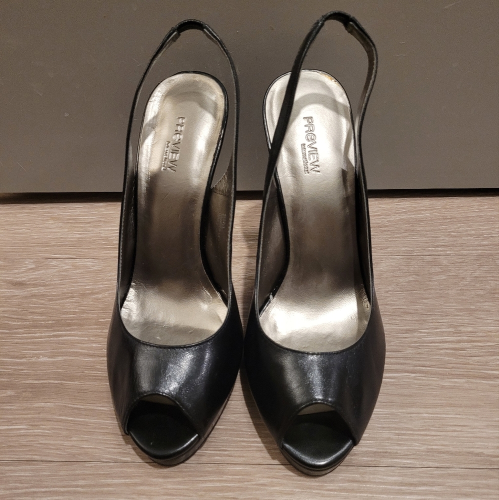 Preview International black high heels